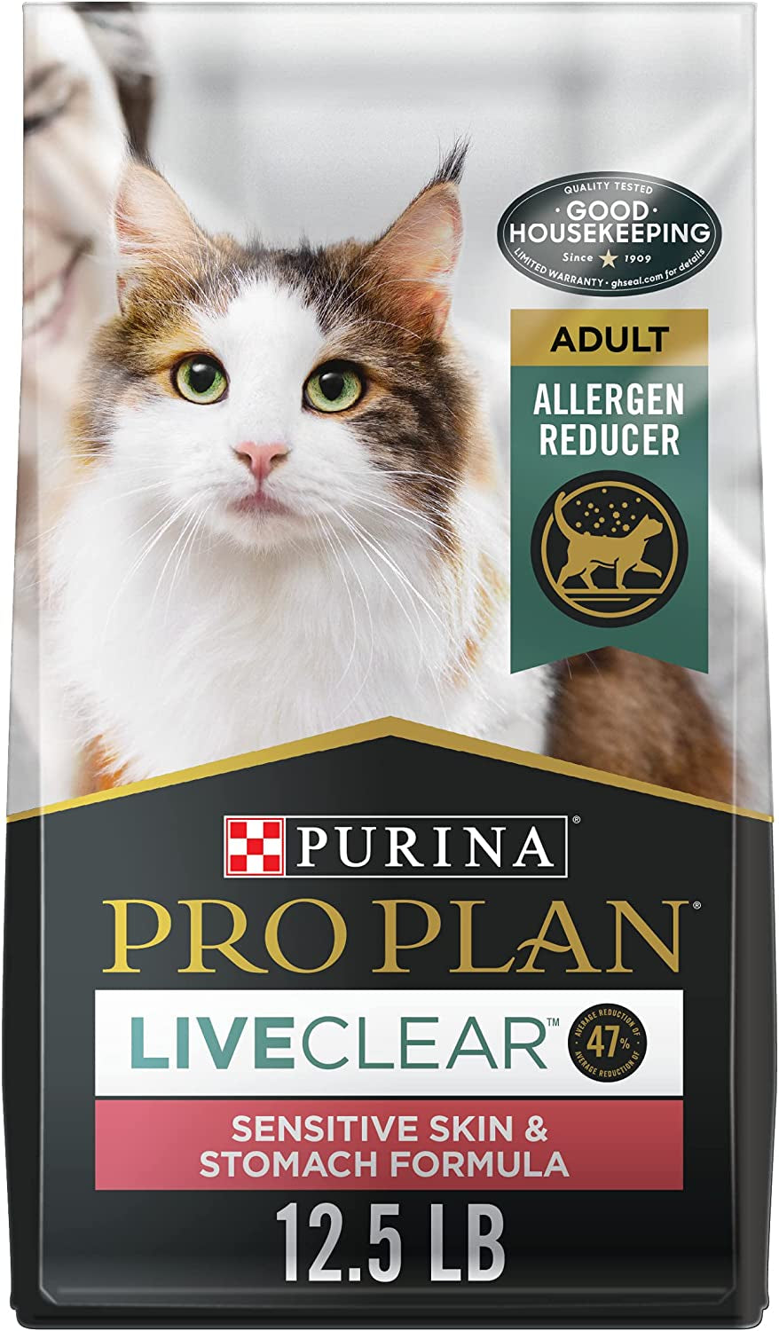 Allergen Reducing, High Protein Cat Food, LIVECLEAR Turkey and Oatmeal Formula - 12.5 Lb. Bag